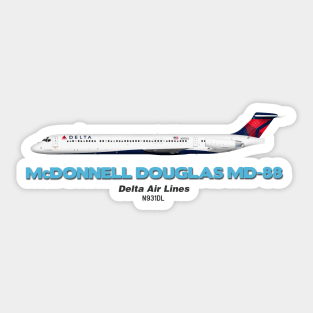 McDonnell Douglas MD-88 - Delta Air Lines Sticker